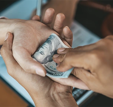 money on hand